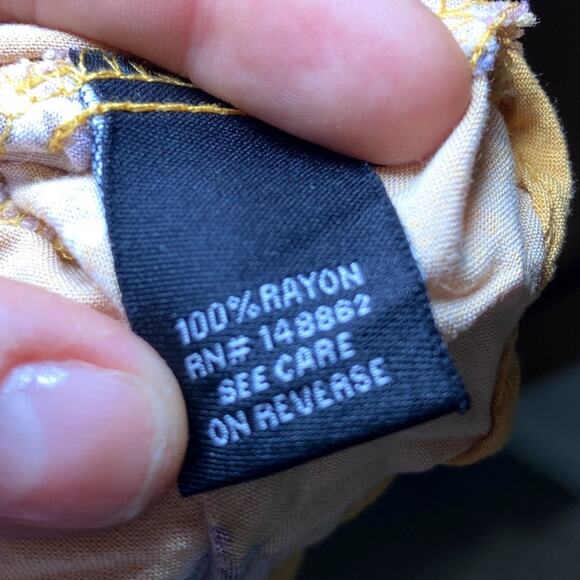 Torrid Yellow Floral Dress - Adjustable Drawstring Tie - Picture 8 of 9